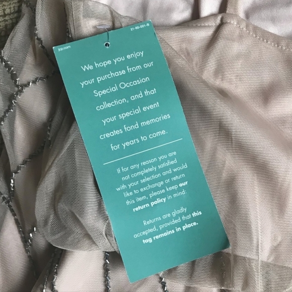 Simply Liliana light pink and grey beaded dress - Picture 6 of 6